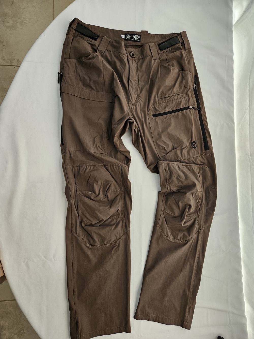 Born Primitive Men's Tactical Cargo Pants in Brown, Lightweight